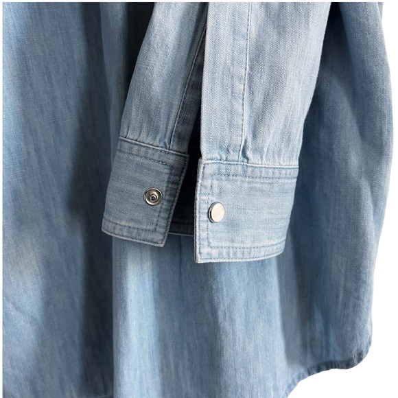 Gucci x MLB Graphic Print Pirates Denim Shirt in Light Blue Size XL New w/Tag - Picture 10 of 15